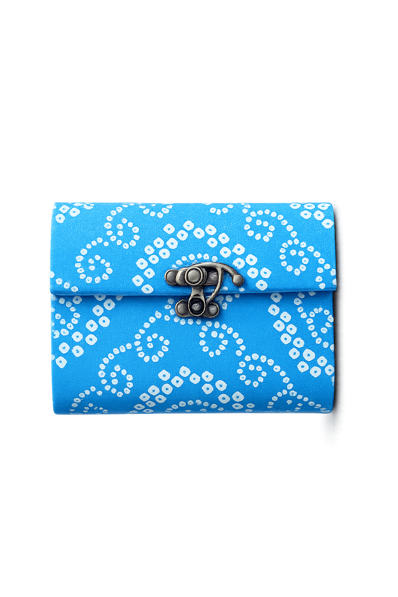 Blue Printed Diary – Contemporary Dot Pattern Edition