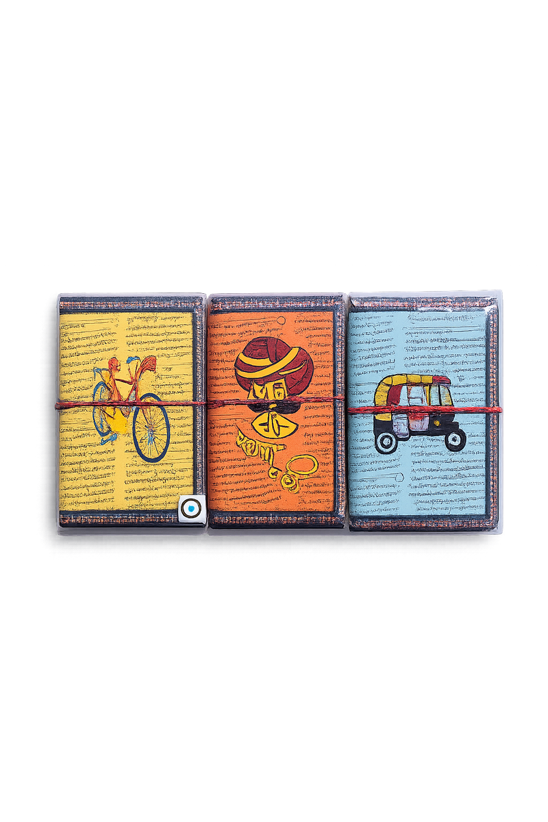 Vintage Art-Themed Diary Collection – Retro India Edition