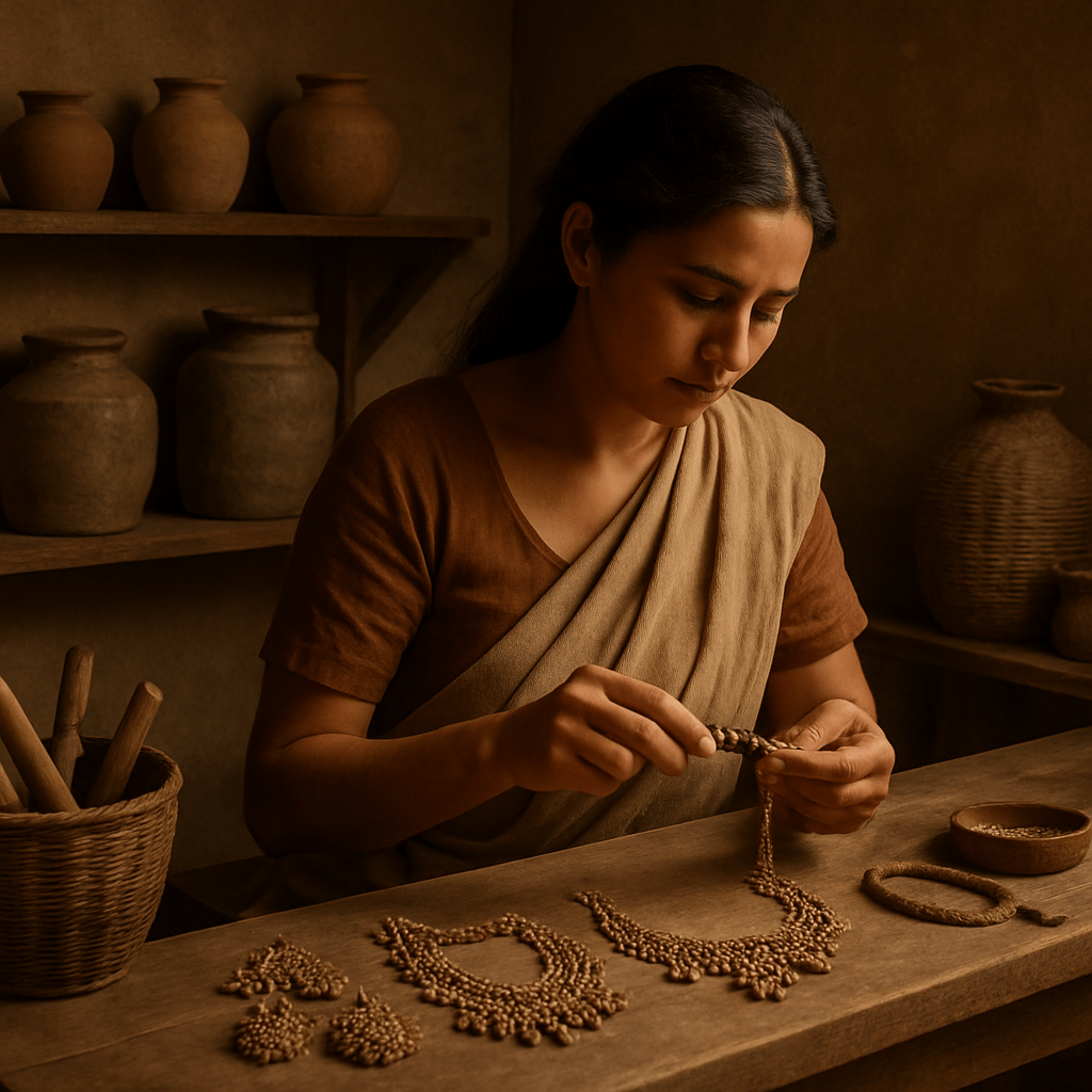 Hand weaving karigar