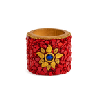 Handcrafted Wooden Stone Candle