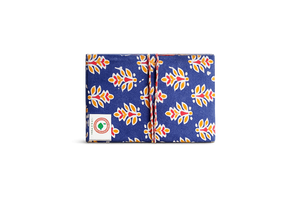 Premium Handcrafted Fabric Diary – Blue Floral Print 2