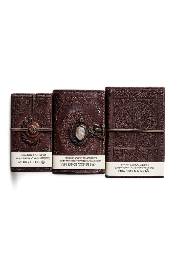 Premium Vintage Embossed Leather Diary – Artisan Collection