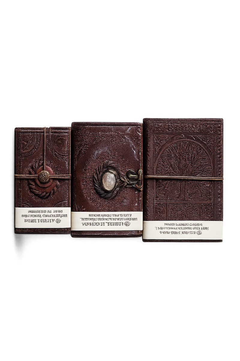Premium Vintage Embossed Leather Diary – Artisan Collection