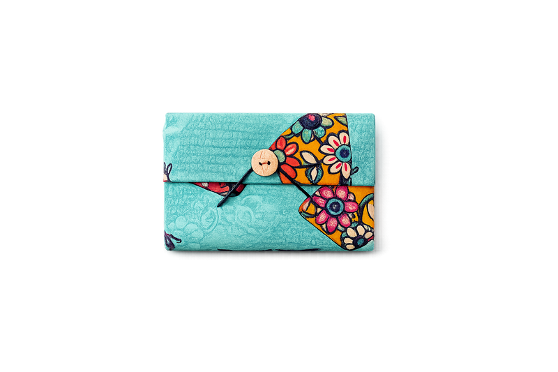 Premium Designer Textured Diary – Turquoise Floral Edition