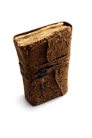Luxury Embossed Leather Diary with Vintage Lock – Heritage Edition 2