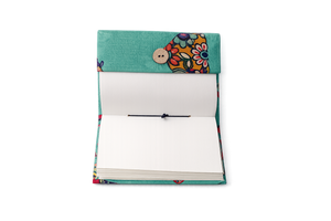 Premium Designer Textured Diary – Turquoise Floral Edition 3