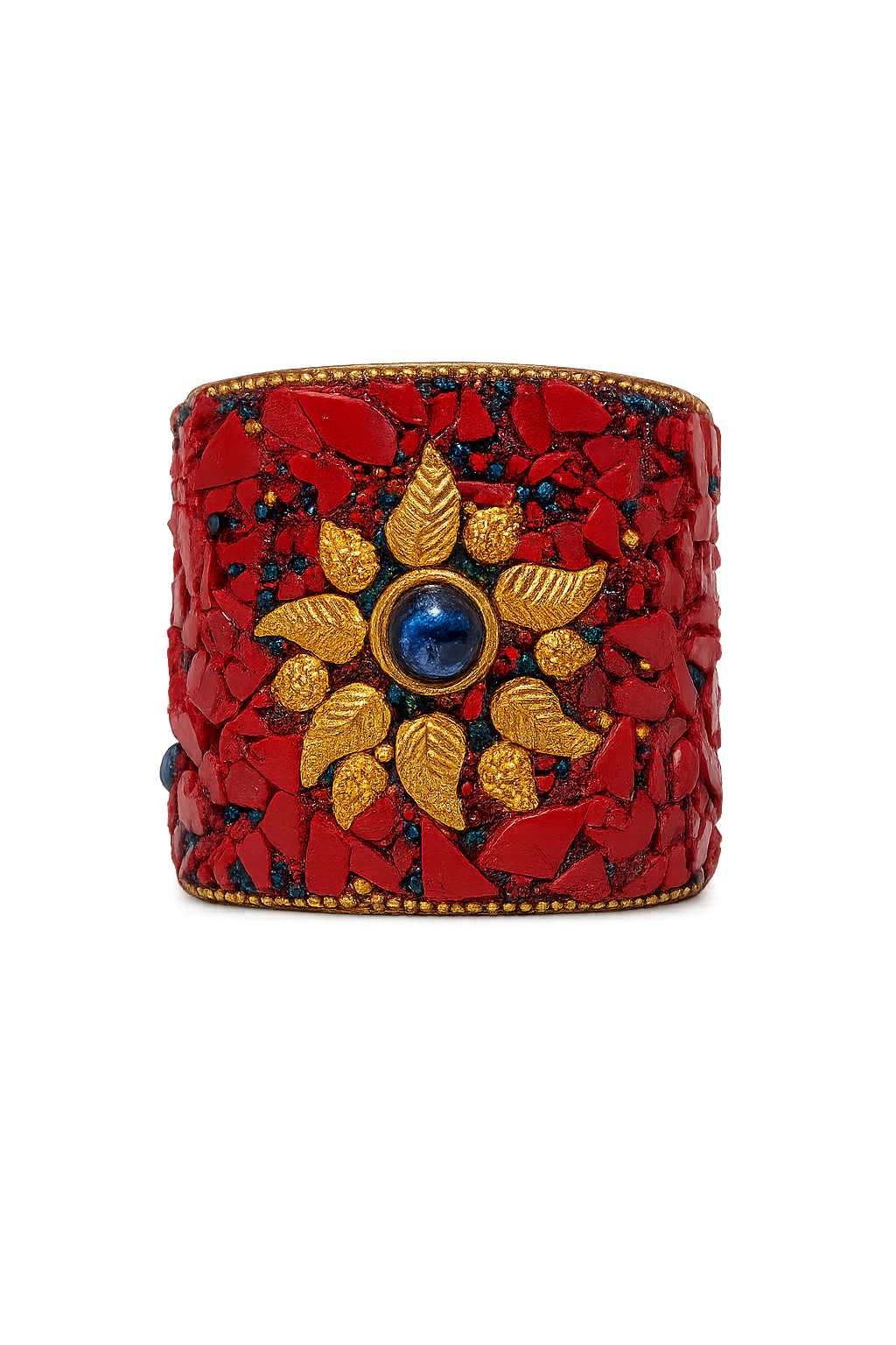 Handcrafted Wooden Stone Candle