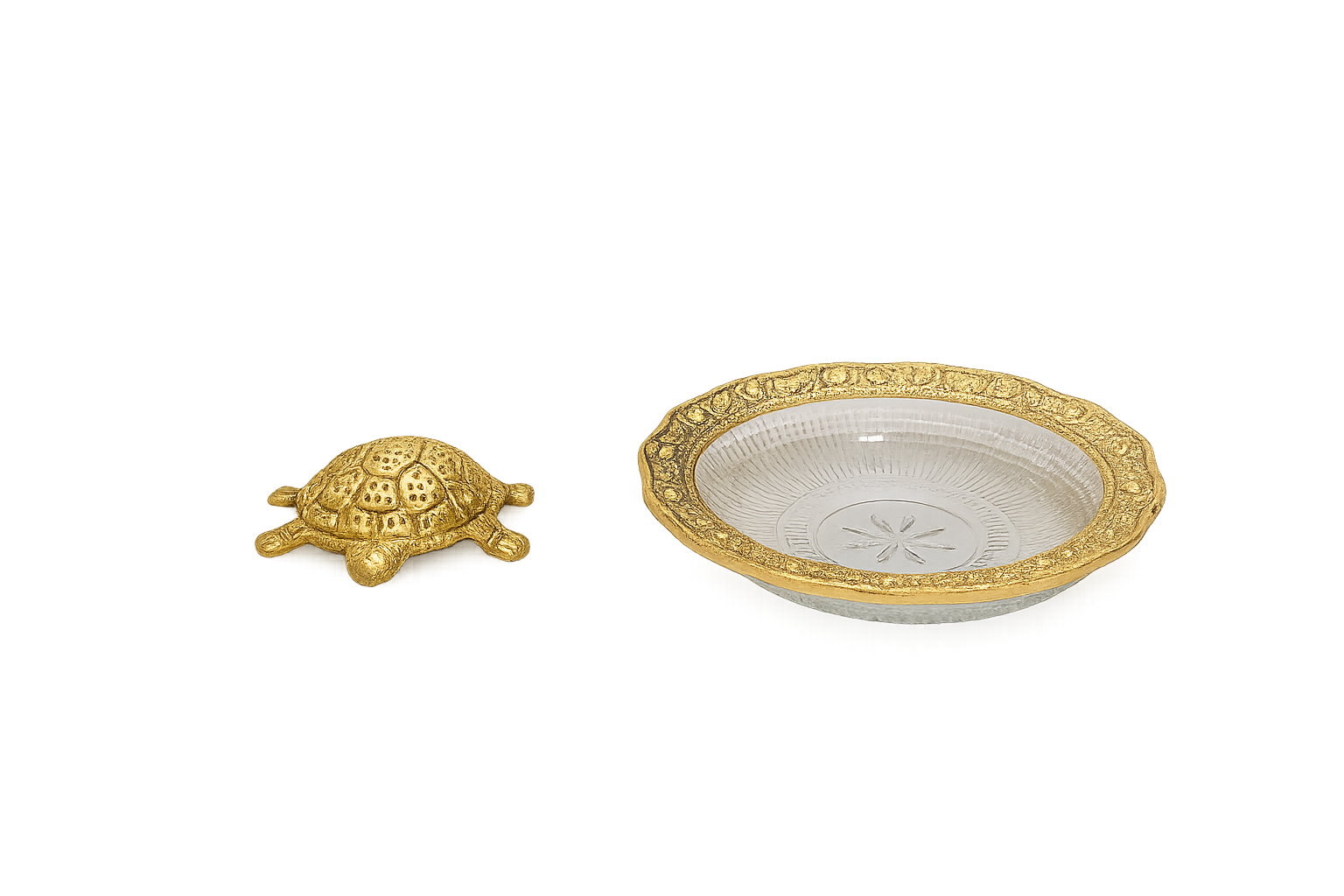 Handcrafted Ox. Metal Tortoise Plate