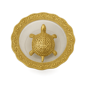 Handcrafted Ox. Metal Tortoise Plate 2