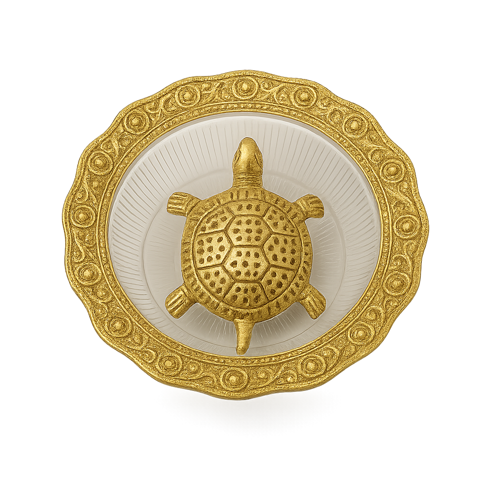 Handcrafted Ox. Metal Tortoise Plate