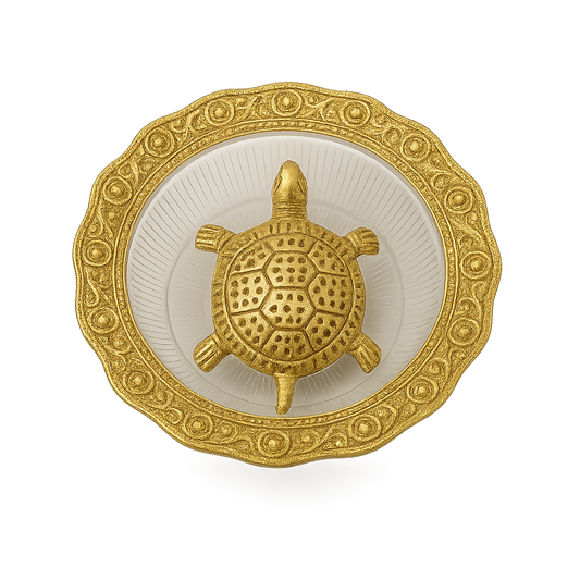 Handcrafted Ox. Metal Tortoise Plate