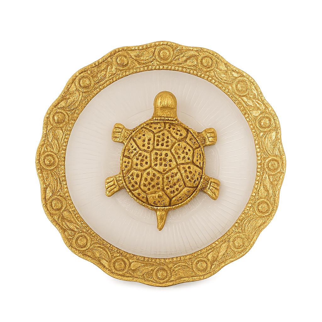 Handcrafted Ox. Metal Tortoise Plate