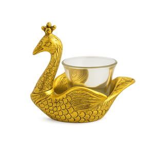 Handcrafted Metal Duck Candle Bowl 1
