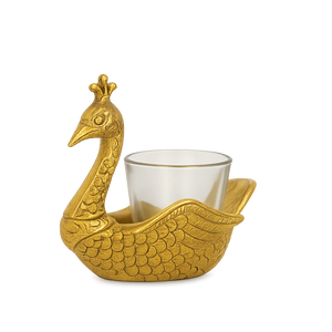 Handcrafted Metal Duck Candle Bowl 3
