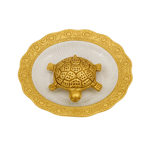 Handcrafted Ox. Metal Tortoise Plate 1