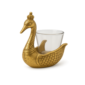 Handcrafted Metal Duck Candle Bowl 2