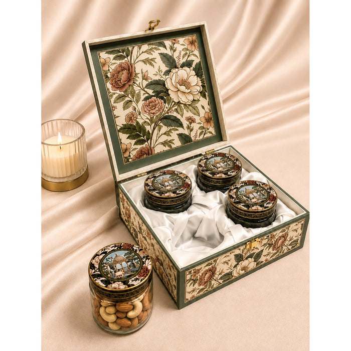 Floral Heritage 4-Jar - Corporate Diwali Gift Hamper