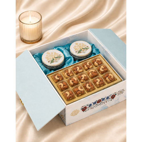 Mango Wood Jar & Cavity - Corporate Diwali Gift Hamper