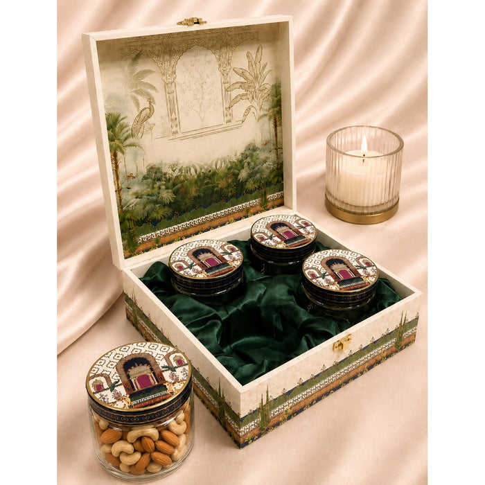 Pichwai 4-Jar - Corporate Diwali Gift Hamper