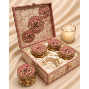 Pink Bird 4-Jar - Corporate Diwali Gift Hamper