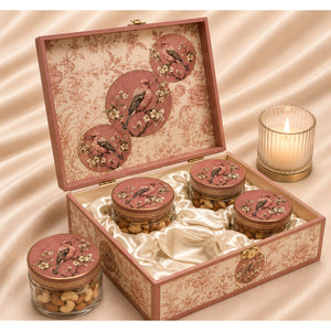 Pink Bird 4-Jar - Corporate Diwali Gift Hamper