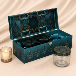 Blue Mystic 3-Jar - Corporate Diwali Gift Hamper
