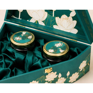 Blue Flower Triangle 3-Jar - Corporate Diwali Gift Hamper