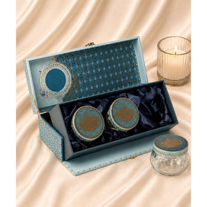 3-Jar Lift Blue Box - Corporate Diwali Gift Hamper